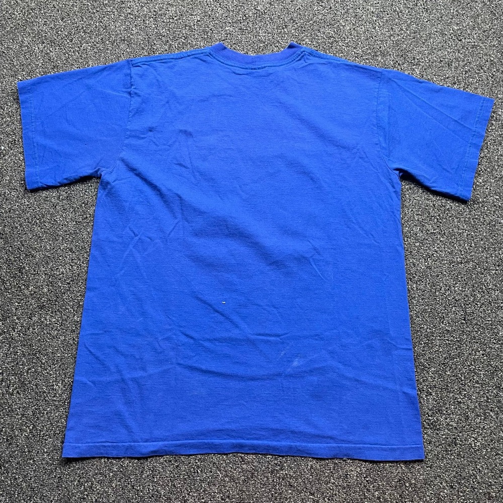 Vintage Carnival Cruise Line Fun Ships T-Shirt Blue Neon Fish Single Stitch L - Picture 3 of 8